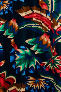 MEDIA OFF LINE_Robe Jersey Chevron Forest - Noir