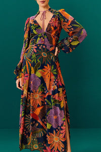 Robe longue Cool Macaw - Noir