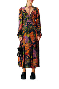 Robe longue Cool Macaw - Noir
