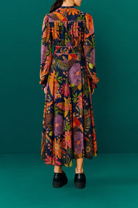 Robe longue Cool Macaw - Noir