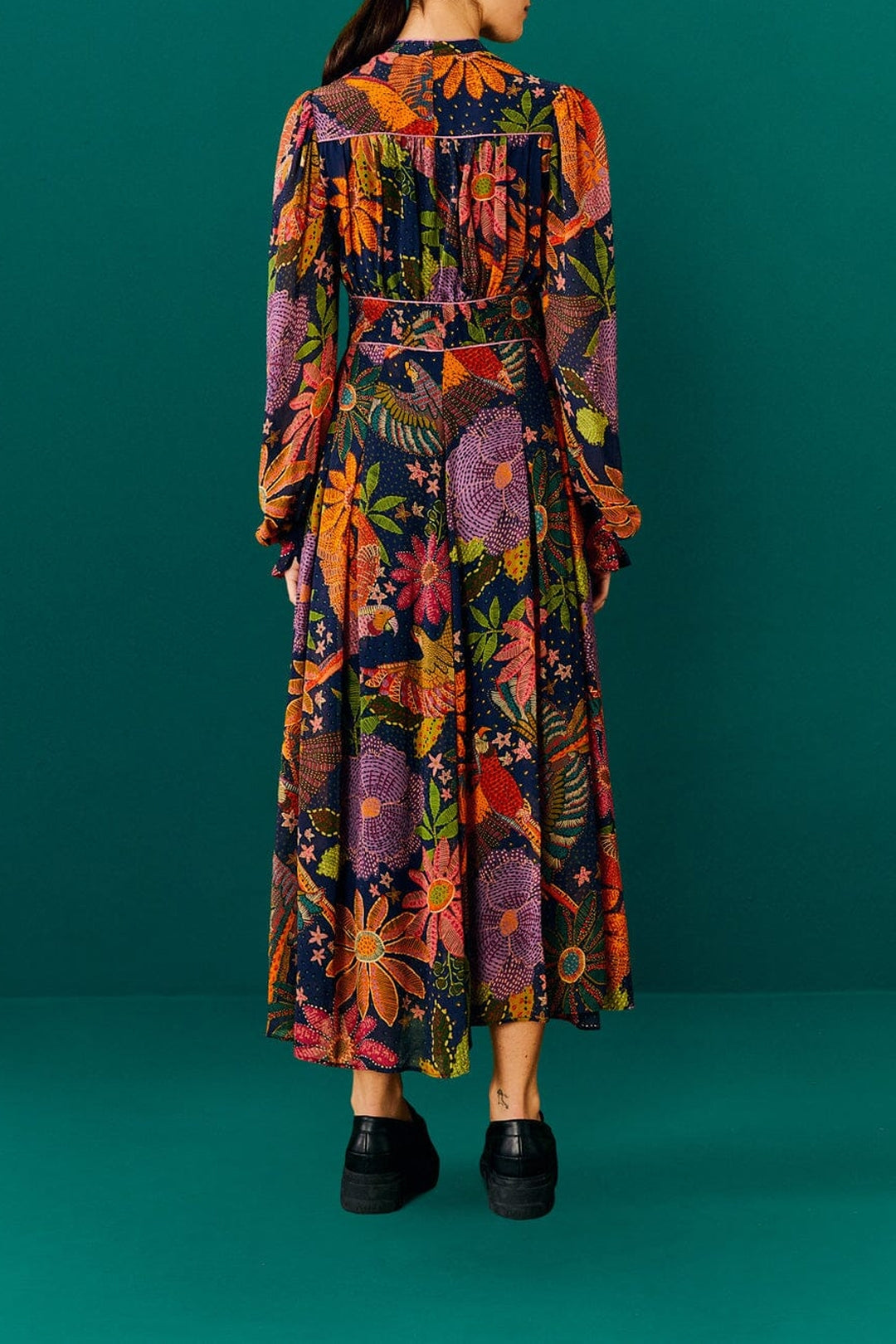Robe longue Cool Macaw - Noir