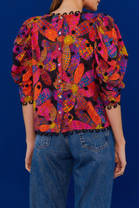 Blouse Blouse Heart Daisy - Rose