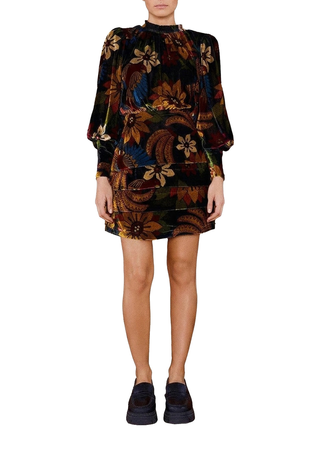 Robe courte Macaw Ballet - Noir