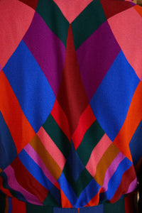 Robe longue Magic Stripes - Bleu
