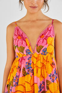 MEDIA OFF LINE_Robe maxi Mixed Pink Prints - Multicolore
