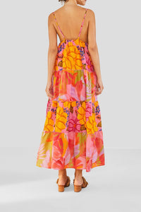 MEDIA OFF LINE_Robe maxi Mixed Pink Prints - Multicolore