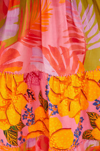 MEDIA OFF LINE_Robe maxi Mixed Pink Prints - Multicolore