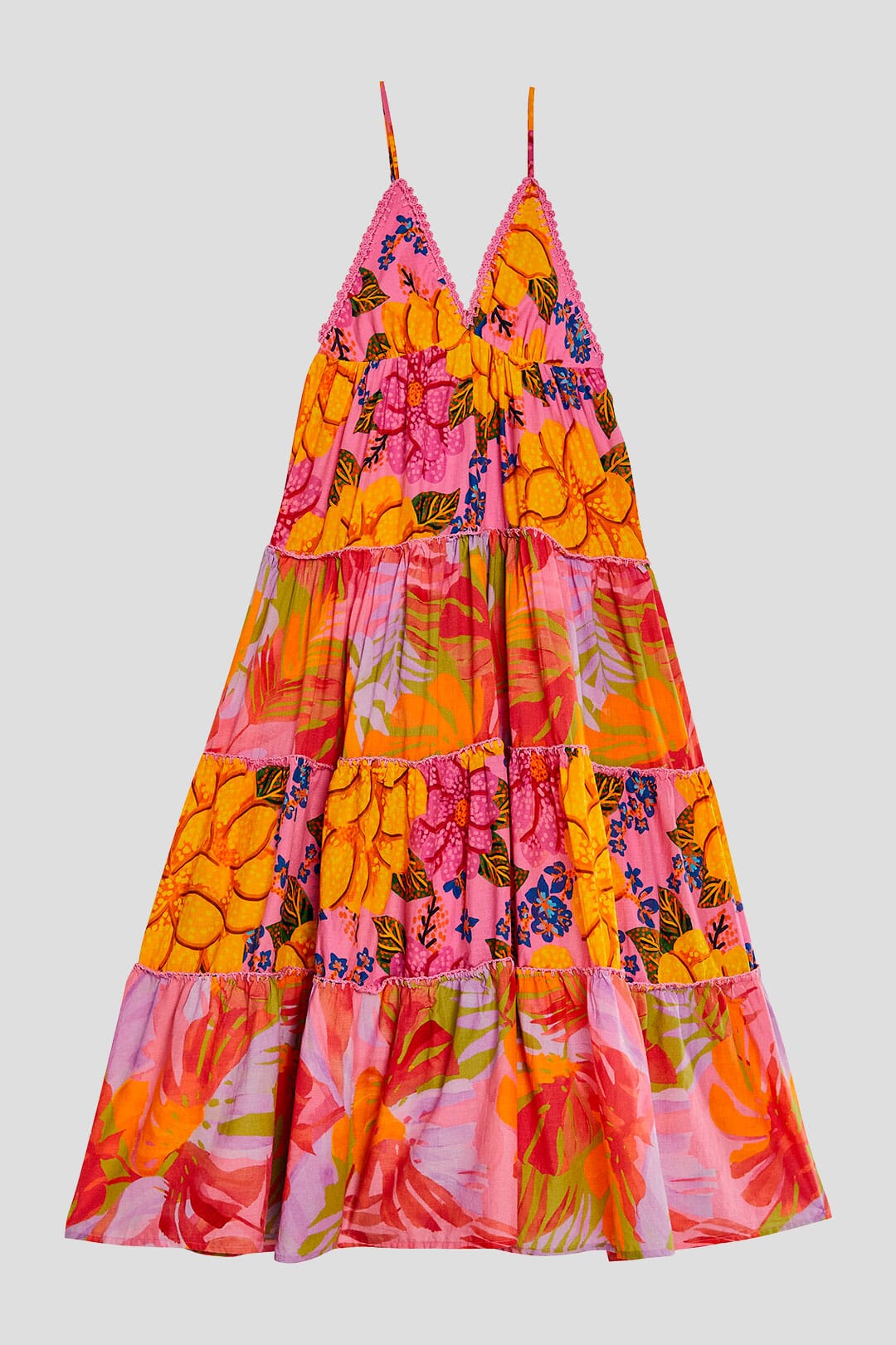 MEDIA OFF LINE_Robe maxi Mixed Pink Prints - Multicolore