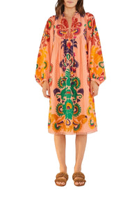 Robe midi Amulet Peach - Rose