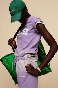 Script sweatpants with embroidery - Dip Dye Purple