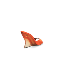SERGIO ROSSI Mules Evangelie 100 en satin - Orange