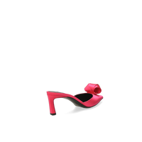 SERGIO ROSSI Mules Bigoudi 60 en satin - Fuschia