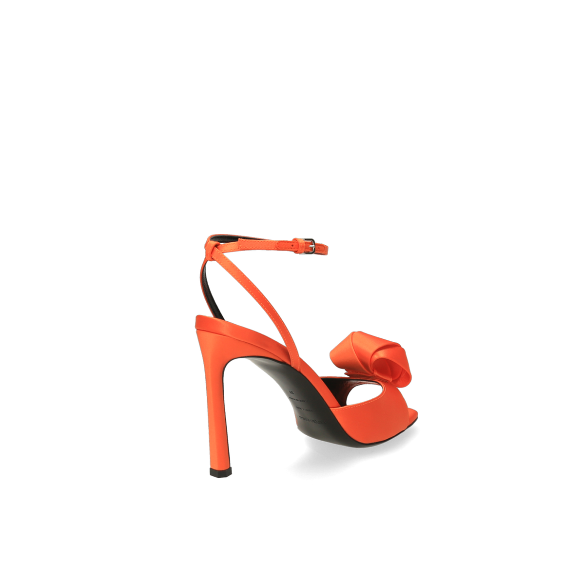 SERGIO ROSSI Sandales Bidougi 95 en satin - Orange