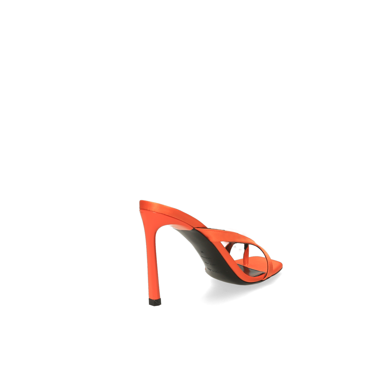 SERGIO ROSSI Sandales Aracne 95 en satin - Orange