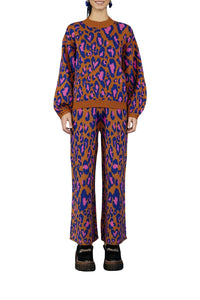 Pantalon Léopard Pop - Marron