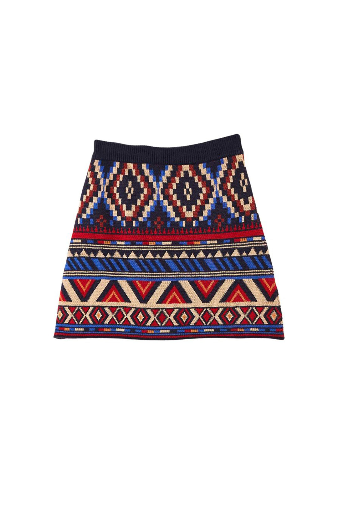 MEDIA OFF LINE_Jupe courte Ainika Tapestry - Bleu
