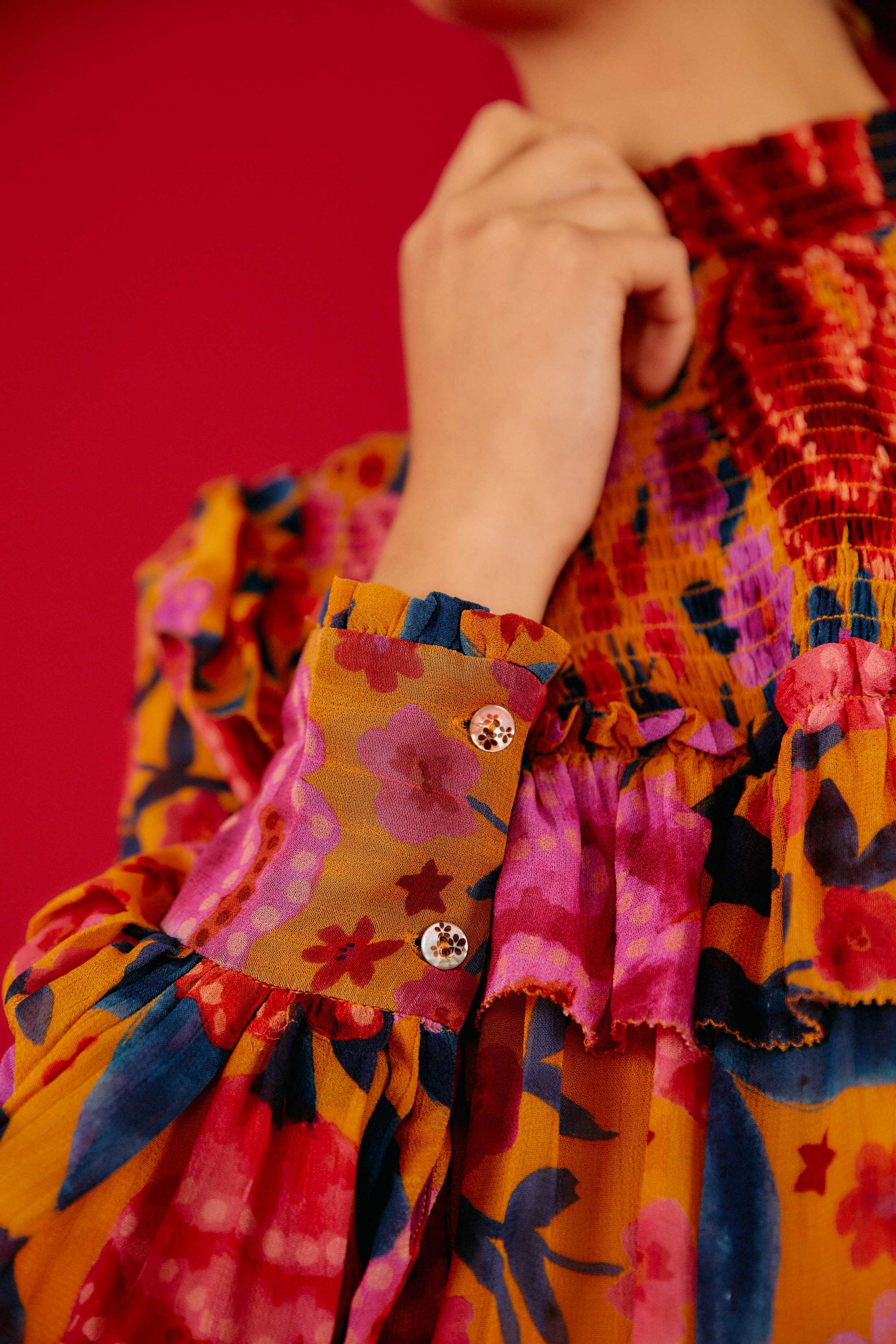 MEDIA OFF LINE_Blouse Floral Dream - Multicolore