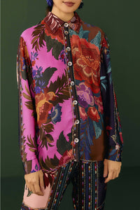 Chemise Flower à manches longues - Multicolore