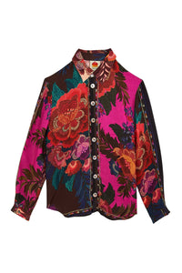 Chemise Flower à manches longues - Multicolore