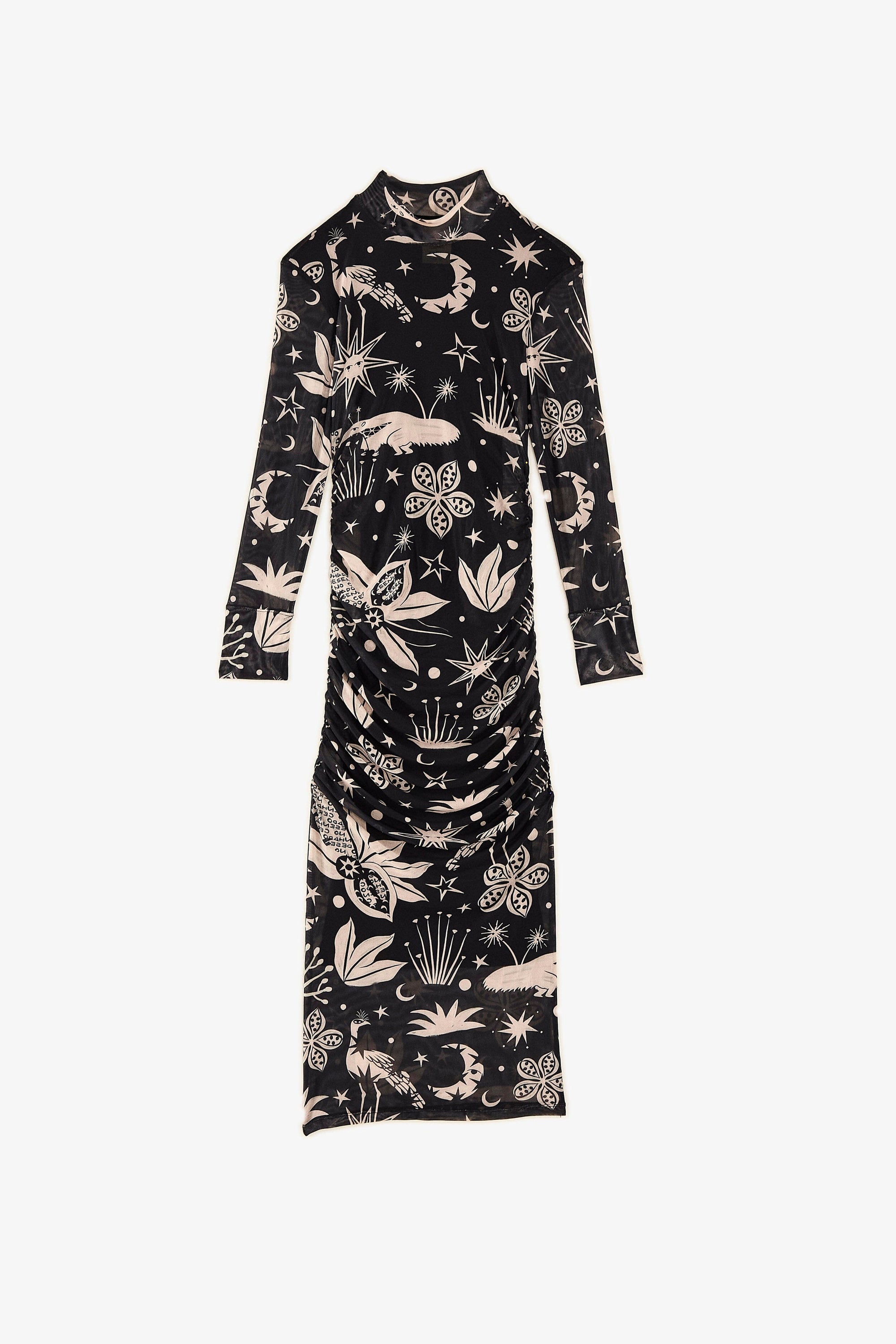 Robe midi Cerrado Sky en tulle - Noir