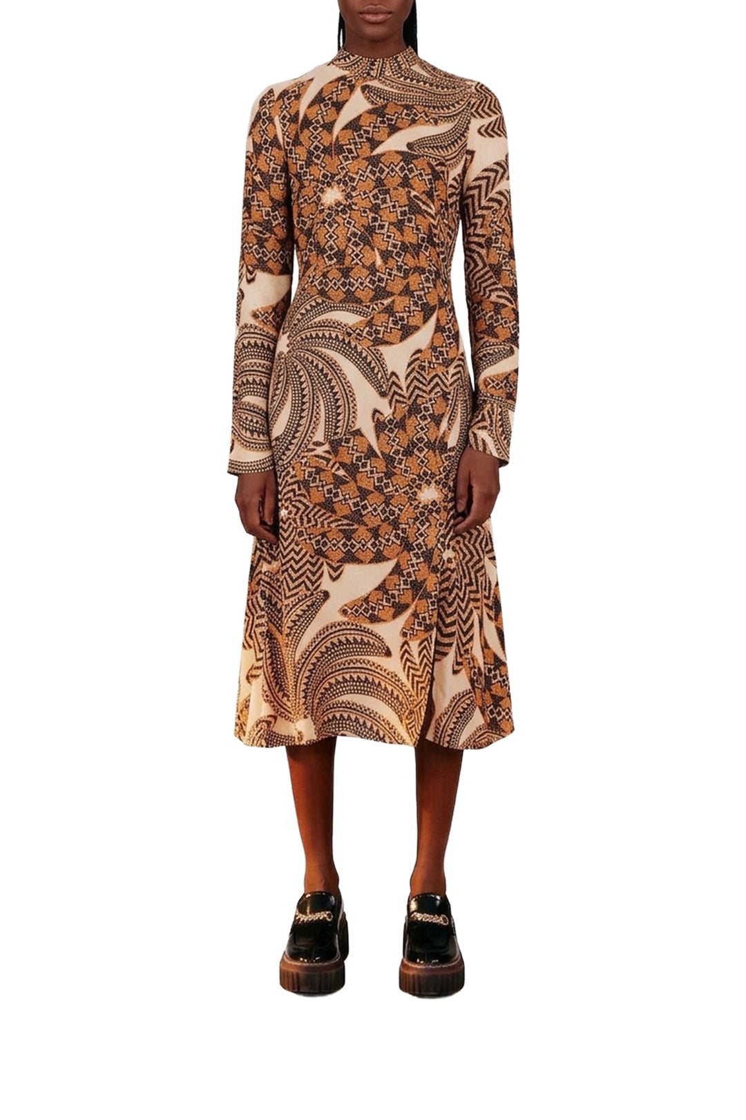 Robe midi Sand Yawanawa Vanahu - Beige