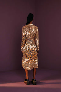 Robe midi Sand Yawanawa Vanahu - Beige