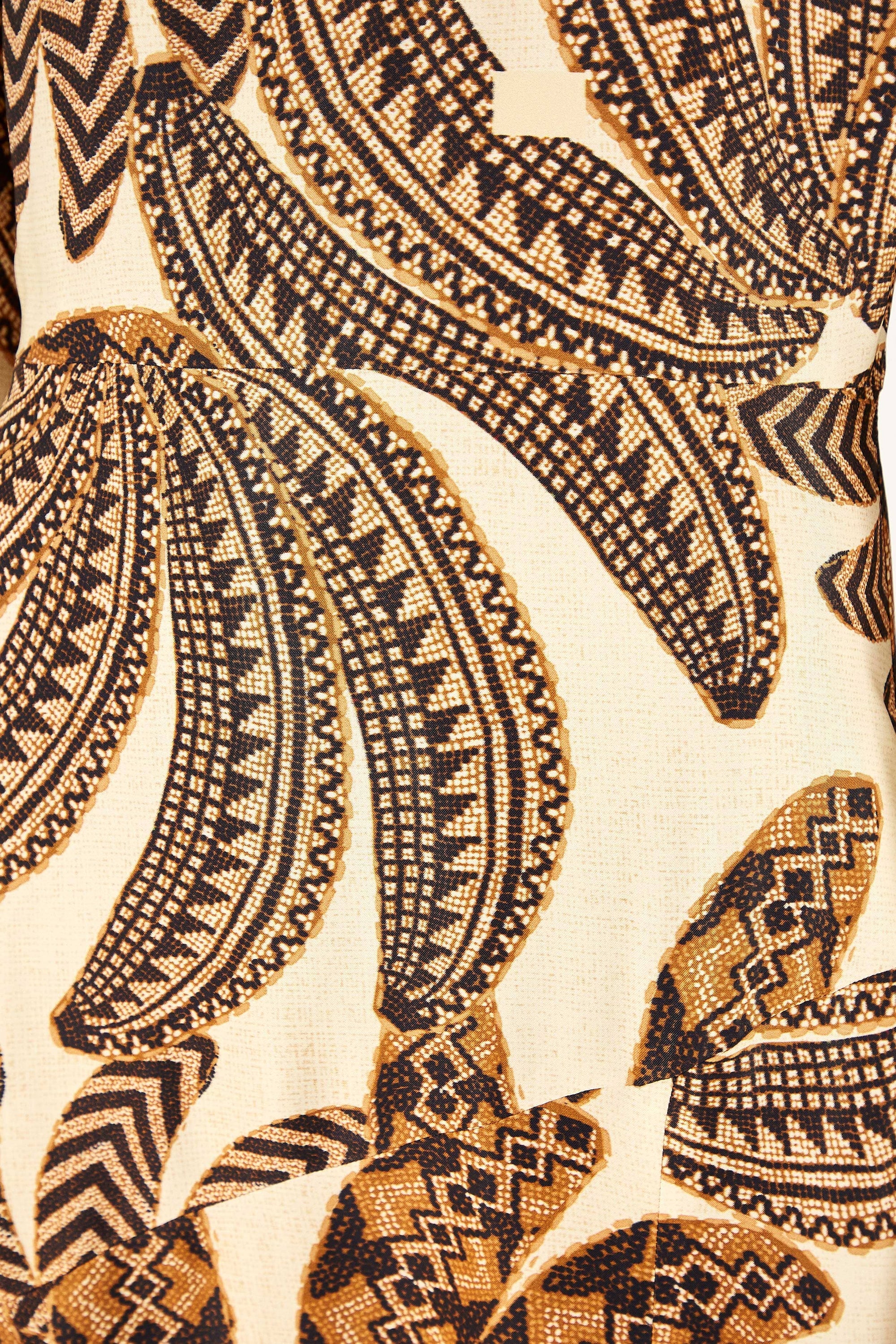 Robe midi Sand Yawanawa Vanahu - Beige
