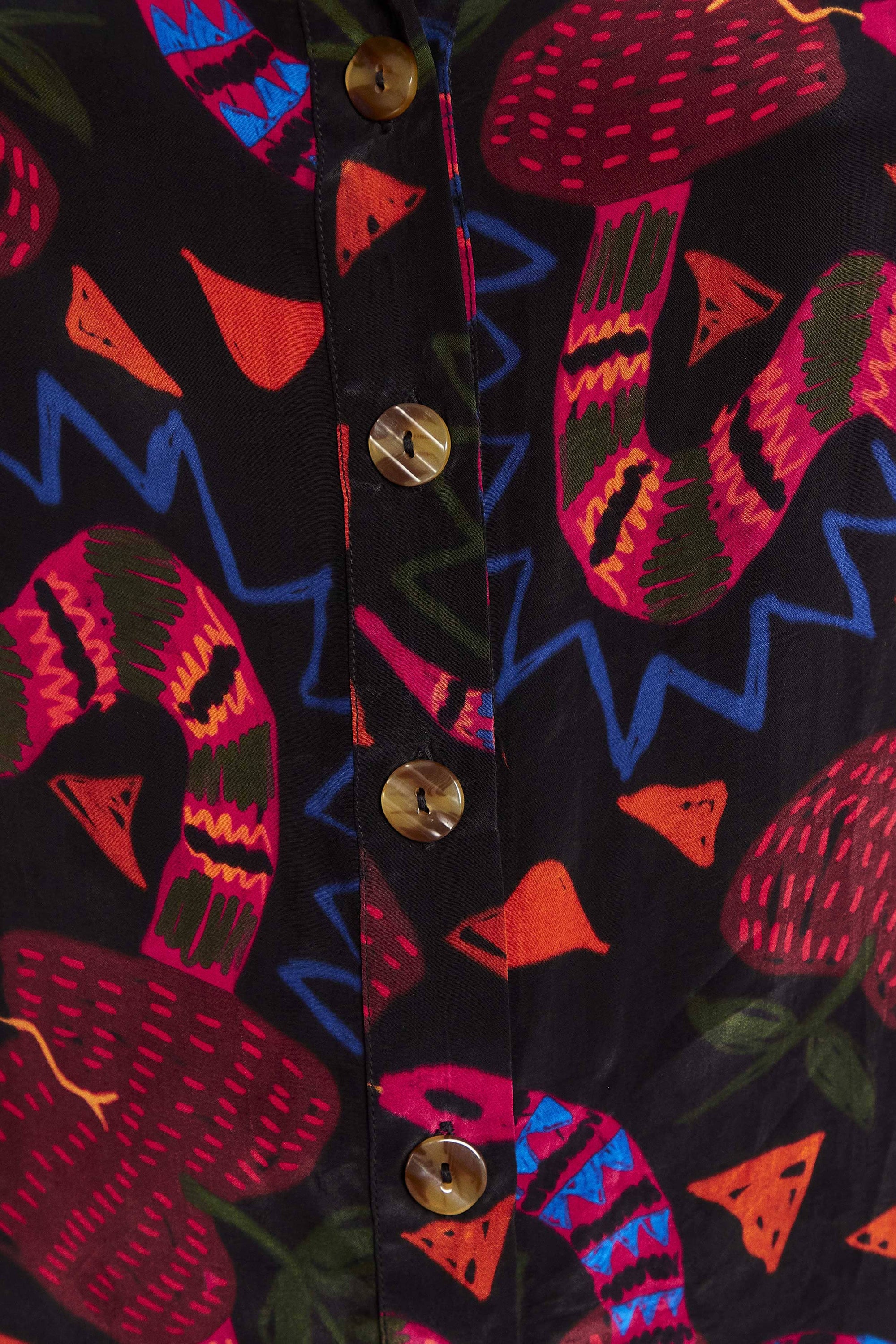Chemise Pajama Snake Fruit - Noir