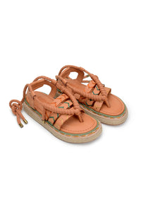 Flat rope sandals - Beige