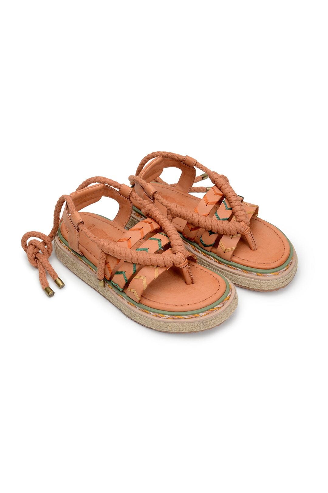 Flat rope sandals - Beige