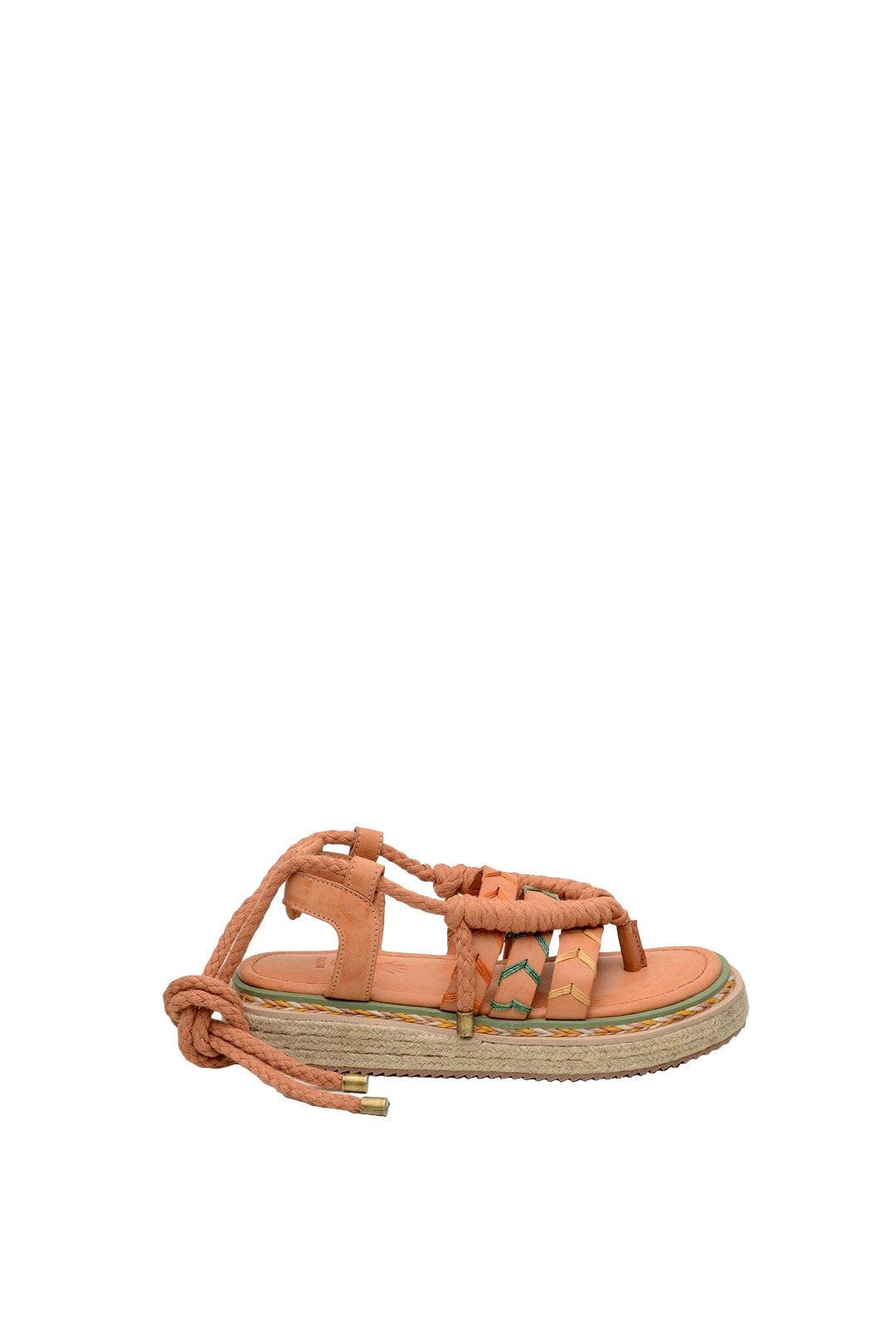 Flat rope sandals - Beige