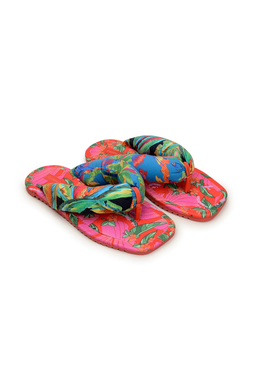 Sandales plates Puffy - Multicolore