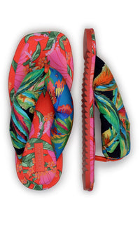 Sandales plates Puffy - Multicolore