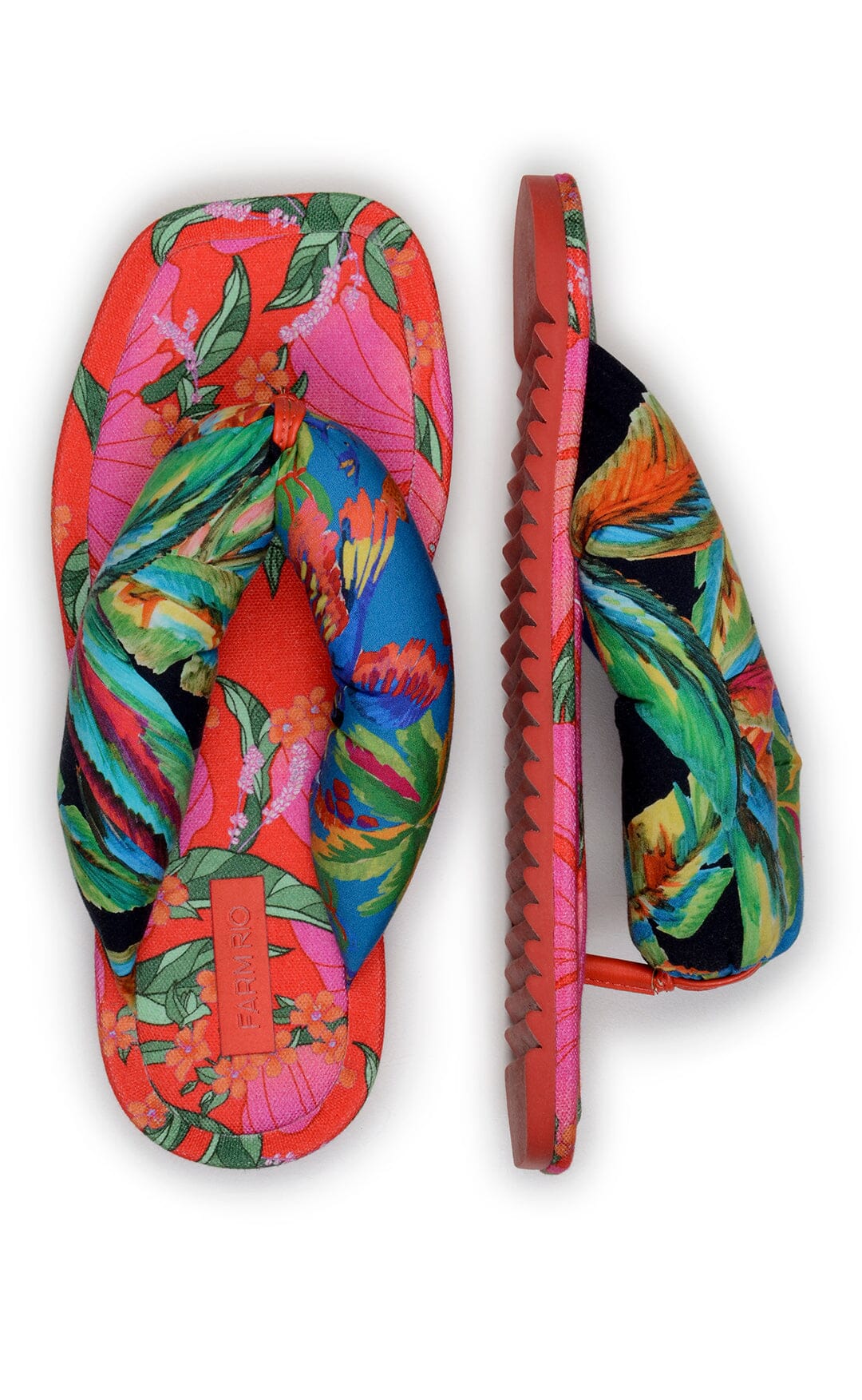 Sandales plates Puffy - Multicolore