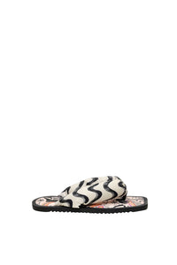 Striped flip-flops - Black