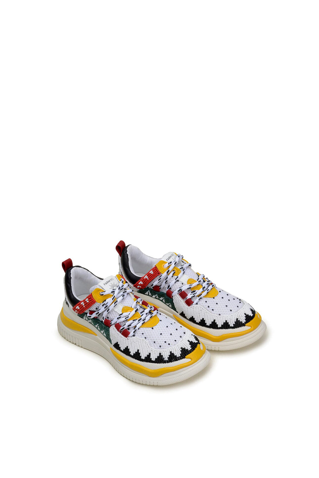 Beaded platform trainers - Multicolour