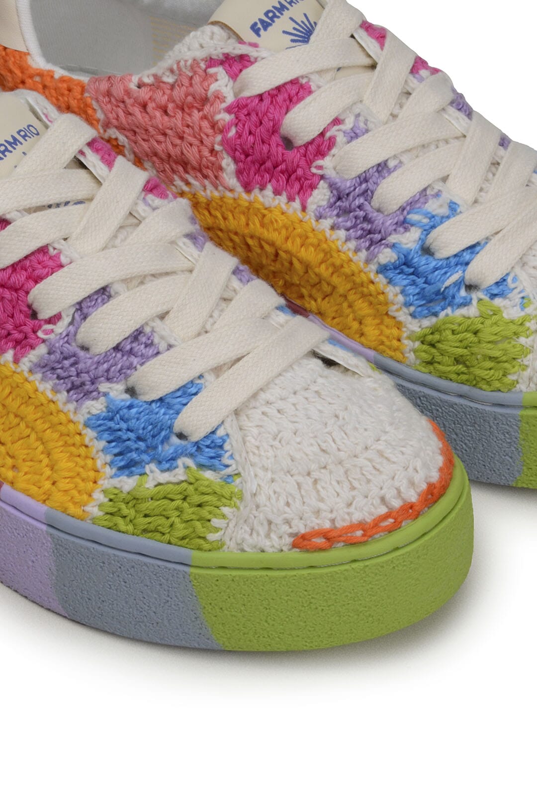Sunset crochet trainers - Multicolour