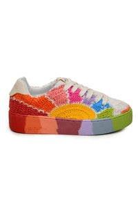 Sunset crochet trainers - Multicolour