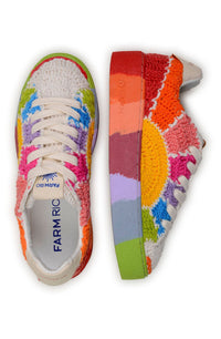 Sunset crochet trainers - Multicolour