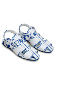 Palm tree sandals - Blue