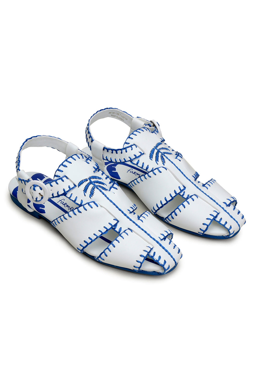 Palm tree sandals - Blue