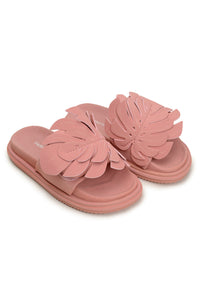 Monstera Mules with yoke - Pink