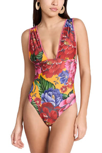 Maillot de bain une pièce Chita d'hiver - Rouge