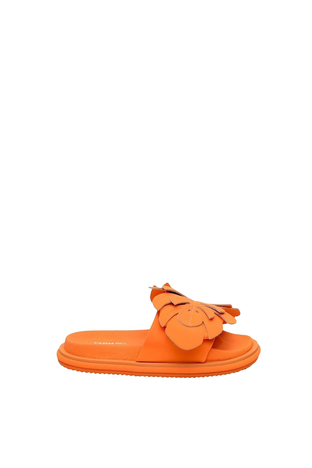 Monstera mules with yoke - Orange