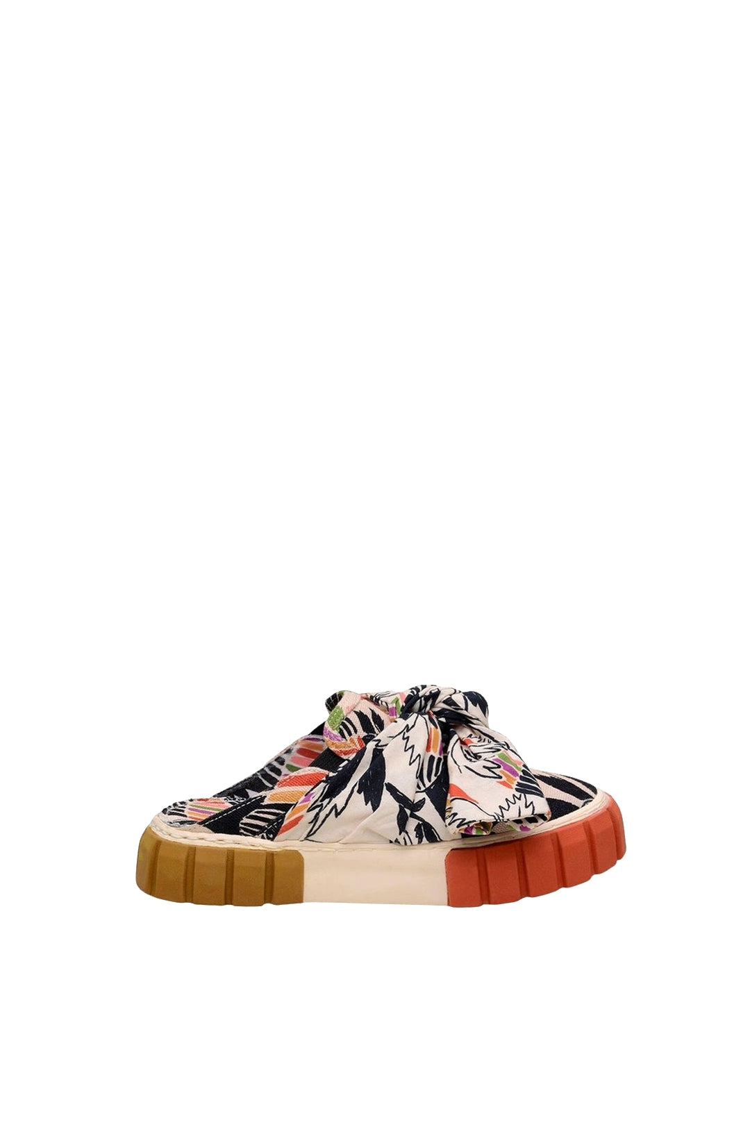 Baskets mules Birds avec nœud en coton - Multicolore