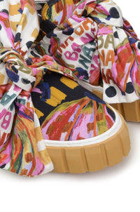 Baskets mules Bananatic avec nœud en coton - Multicolore