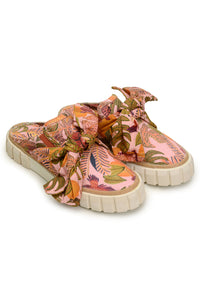 Summer Dream mules with cotton bow - Pink