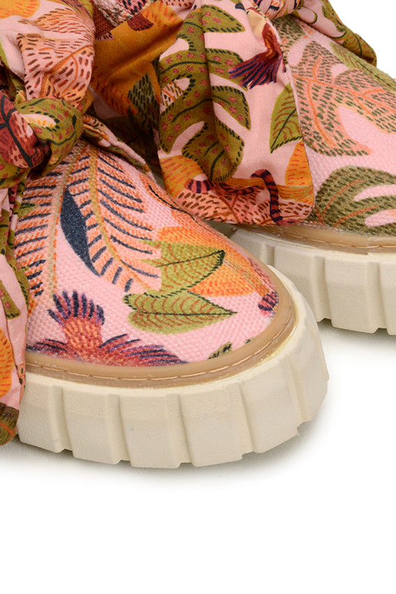 Summer Dream mules with cotton bow - Pink
