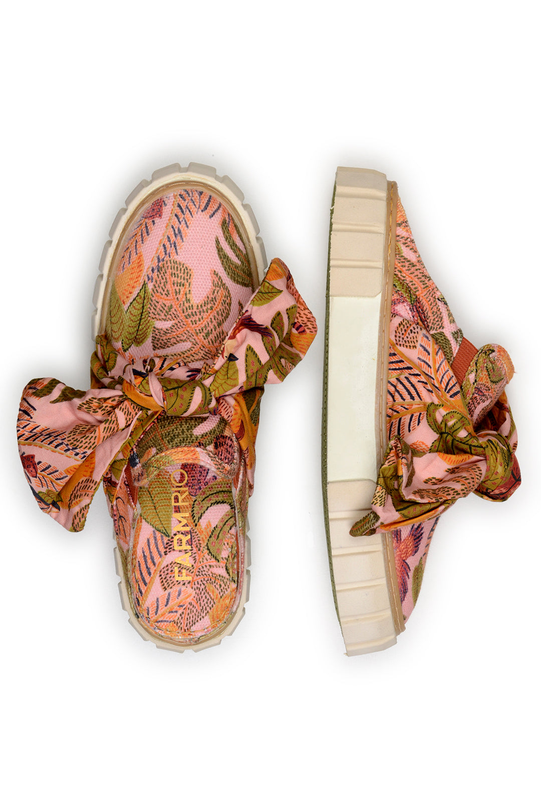 Summer Dream mules with cotton bow - Pink