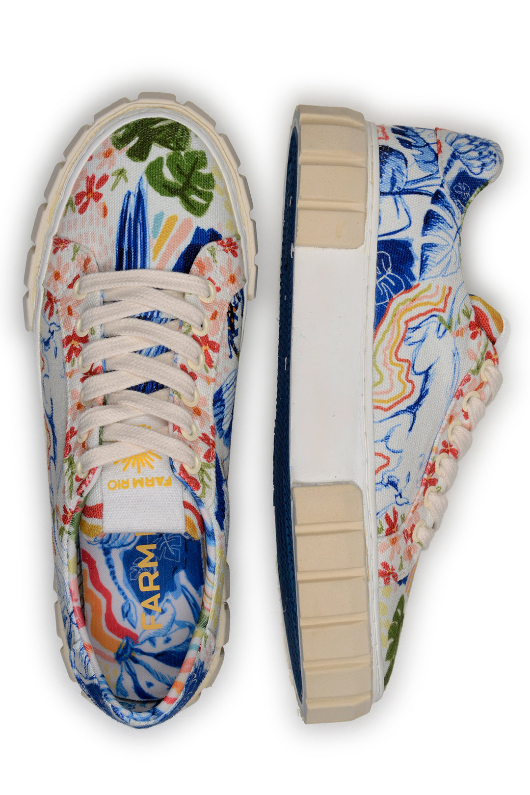 Copacabana cotton platform trainers - Multicolour